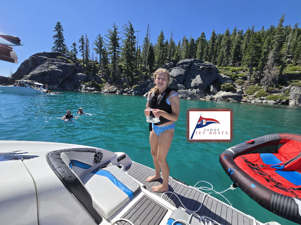 Glide across South Lake Tahoe aboard our no-propeller luxury vessel—where flawless safety, seasoned captains, and unforgettable moments meet.